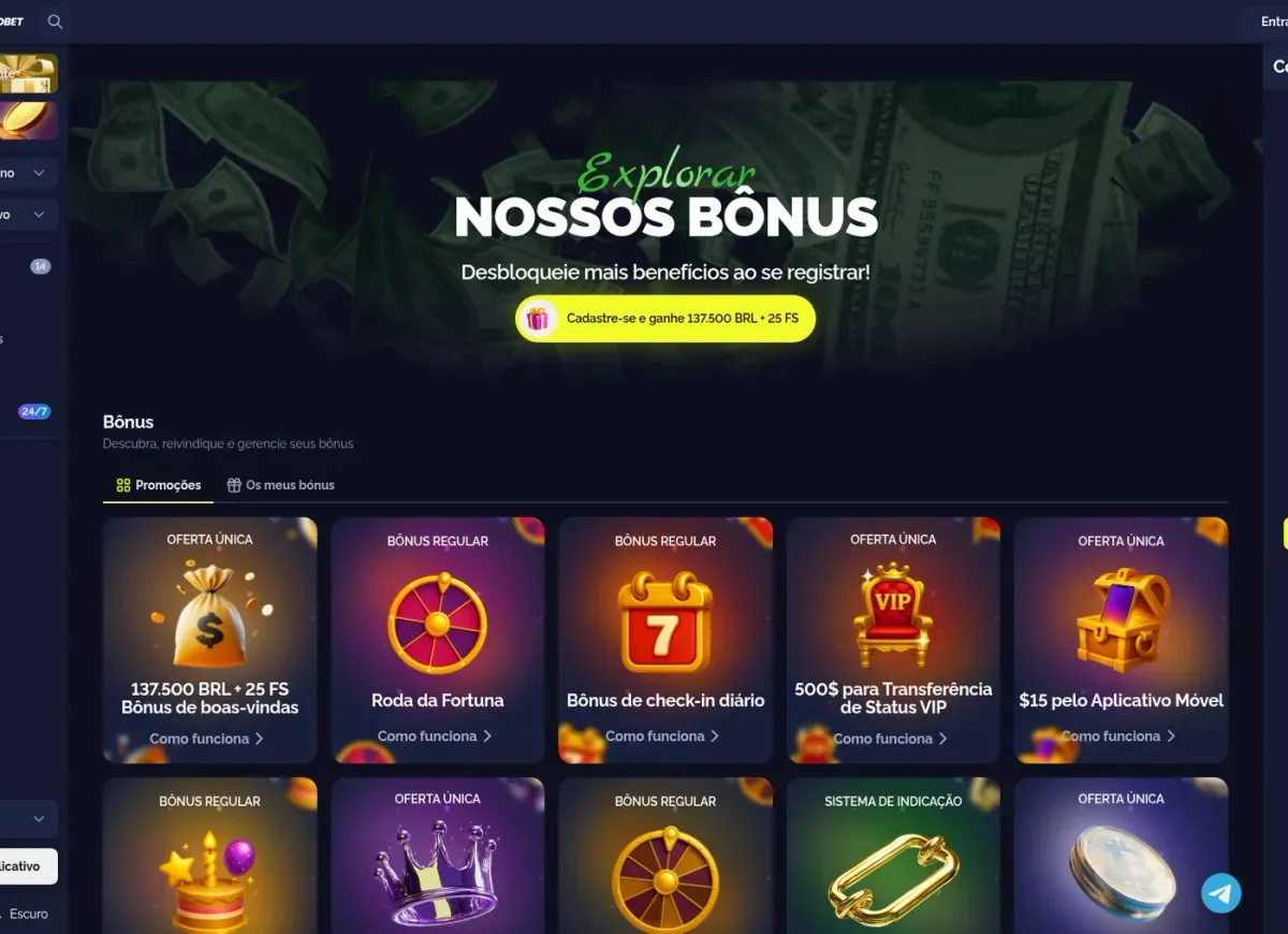 Goldbet: all promotions on the bonus page